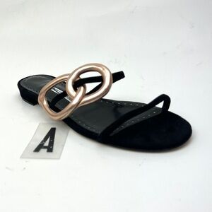 Manolo Blahnik Piedad Suede Slide Sandals sz 8